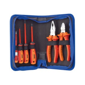 Set scule Unior VDE BI 906VDEBI 617573, 6 piese izolate 1000V, în husă tip mapă